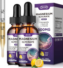 Magnesium Glycinate Supplement, Magnesium Liquid Drops With Magnesium Glycinate 500Mg Vitamin B6, Ashwagandha, L - Theanine, Chamomile -Support Stress Relief, Bone, Muscle, Mood Vegan (Pack Of 2)