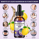 Magnesium Glycinate Supplement, Magnesium Liquid Drops With Magnesium Glycinate 500Mg Vitamin B6, Ashwagandha, L - Theanine, Chamomile -Support Stress Relief, Bone, Muscle, Mood Vegan (Pack Of 2)
