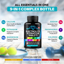 Electrolytes - Electrolyte Tablets With Magnesium, Sodium, Potassium, Chloride, Vitamins D3 & B6, Kelp Powder - Salt Pills - Made In Usa - Oral Tablets As Capsules - Vegan & Keto Friendly - 120 Tabs