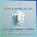 Voltage Elements Zinc Orotate + Bisglycinate Chelate 245Mg With Copper: Muscle & Bone Health - Elemental Zinc 50Mg (100 Servings) Vegan