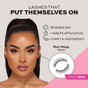 Glamnetic Magnetic Eyelashes Lash Kit | Virgo + Magnetic Eyeliner Pen Lashes Pack, Dramatic Long Eyelash Kit, Reusable Up To 60 Times - 1 Pair + Liner