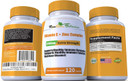 High Dose Extra Strength 1200Mg Vitamin C + Zinc Complex For Immune Support Health 120 Capsule 2 Month Supply Veggie Capsule Non-Gmo Gluten Free Vegan
