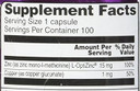 Vitacost Zinc & Copper 15 Mg / 1 Mg - 100 Capsules
