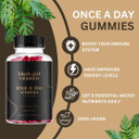 Black Girl Vitamins Once A Day - Womens Multivitamin Gummy - Vitamin A, B, C, E And Zinc. Multivitamin For Women, Immune Support. Vegan, Gluten-Free. Made In The Usa (Strawberry, 30 Day Supply)
