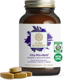 Pure Synergy Vitaâ·Minâ·Herb For Women | WomenâS Comprehensive Multivitamin Supplement | Made With Organic Whole Food Non-Gmo & Vegan Ingredients | Supports Energy & Immune Health (120 Tablets)