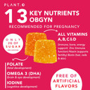 Prenatal Gummies For Women With Dha, Folate, Vitamin B C D | Delicious Multivitamin Blend For Fetal And Neural Support, Bones, Energy & Immunity During Pregnancy