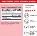 Naturewise Vitamin B12 1000 Mcg - Dietary Supplement For Supporting Energy Metabolism, Mental Clarity, Nervous System Health - Easy-To-Swallow, Soy & Gluten-Free, Non-Gmo - 150 Count[150-Day Supply]