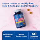 Mommy'S Bliss Postnatal Support Reset My Body Gummies With Biotin & Collagen, Supports Postpartum Energy, Healing & Joint Health + Hair, Skin & Nails Health, Gluten Free, 60 Gummies (30 Servings)