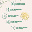 Micro Ingredients Vitamin D3 10,000Iu + K2 200Mcg Coconut Oil Softgels & Instant Colostrum Powder Bundle 2 Pack | Essential Sunshine Vitamins | Grass-Fed Bovine MotherâS First Milk