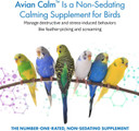 Avian Calmâ Dietary Supplement For Parrots, All-Natural Calming Supplement (120 Servings)