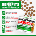 Glucosamine For Dogs - Hip And Joint Supplement For Dogs - 170 Ct - Glucosamine Chondroitin Chews - Joint Pain Relief Supplement With Msm - Advanced Health - Mobility Support - Made In Usa