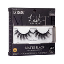 Kiss Lash Couture False Eyelashes, Matte Black Faux Mink Collection, 3D Volume Lash, Soft & Matte Finish, Style 'Matte Sheer', 1 Pair Fake Eyelashesmatte Sheer