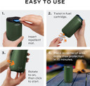 Thermacell Mosquito Repeller Patio Shield; Includes 12-Hour Refill; 15 Foot Zone of Protection; Highly Effective Mosquito Repellent for Patio; Deet Free Bug Spray Alternative; Scent Free Thermacell Mosquito Repeller Patio Shield; Includes 12-Hour Refill; 15 Foot Zone of Protection; Highly Effective Mosquito Repellent for Patio; Deet Free Bug Spray Alternative; Scent Free