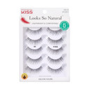 Kiss Look So Natural False Eyelashes Multipack 03, Cruelty Free, Vegan, Contact Lens Friendly, Easy To Apply, Includes 5 Pairs Of Reusable Strip Lashes5 Pair (Pack Of 1)
