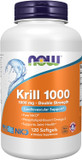"NOW Foods Neptune Krill Oil 1000 mg – Double Strength Omega-3 Supplement – 120 Enteric-Coated Softgels"