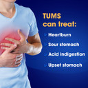 TUMS Ultra Strength Chewable Antacid Tablets for Heartburn Relief, Peppermint - 72 Count