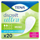 Tena Discreet Mini Incontinence Pads 20 Pack