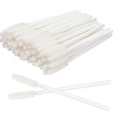 Myaokue-Up 100Pcs Silicone Mascara Wands Disposable Eyelash Brushes Wand For Extension Makeup Brush Tool Bulk (Silicone All White)Silicone All White