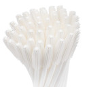 Myaokue-Up 100Pcs Silicone Mascara Wands Disposable Eyelash Brushes Wand For Extension Makeup Brush Tool Bulk (Silicone All White)Silicone All White
