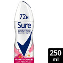 Sure Antiperspirant Deo Aerosol Nonstop Bright Bouquet 250Ml