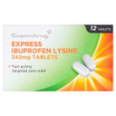 Ibuprofen Lysine 12 Express Tablets 342Mg