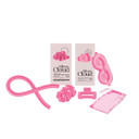 Silver Cloud Fuchsia Heatless Curler & Fuchsia Contour Sleep Mask