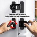 Child Safety Fridge Lock - Baby Proof Refrigerator Door Latch | Multifunctional Child Proof Oven Lock for Kids & Toddlers