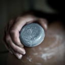 Obvs Skincare Natural Salt Soap Peppermint And Charcoal 90G