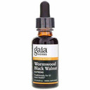A 1-ounce amber glass bottle labeled "Gaia Herbs Wormwood Black Walnut Supreme," equipped with a dropper cap for precise dosing.