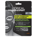L'Orã©Al Men Expert Mens Charcoal Tissue Face Sheet Mask X1