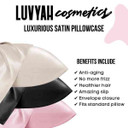 Luvyah Cosmetics Satin Pillowcase For Hair & Skin - Beige