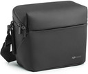 A sleek, black portable shoulder bag designed specifically for DJI Mavic Mini 2, Mini 3, Air 2, and Air 2S drones, featuring organized compartments and a comfortable shoulder strap for effortless transport.