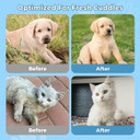 Pet Bathing Gloves for Dogs & Cats-Cleaning & Deodorizing Grooming Gloves, Nourish Fur Glove Wipes for Daily Care and Traveling, Rinse Free, Unscented, 6 PCS