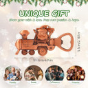 Christmas Train Bottle Opener, Bottle Opener Gifts for Men Special Unique, Christmas Santa's Train Shaped Bottle Opener, Fridge Magnet, Party Gift Ornaments for Christmas, Birthday (Bronze) Christmas Train Bottle Opener, Bottle Opener Gifts for Men Special Unique, Christmas Santa's Train Shaped Bottle Opener, Fridge Magnet, Party Gift Ornaments for Christmas, Birthday (Bronze)