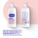 E45 Moisturiser Body Lotion For Dry & Sensitive Skin 1L