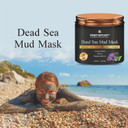 100% Natural Mineral-Infused Dead Sea Mud Mask 8.8 Oz W/ Stem Cells For Facial Treatment, Skin Cleanser, Pore Reducer, Anti Aging, Acne Treatment, Blackhead Remover, Cellulite & Natural Moisturizer