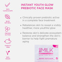 Bio Milk Instant Youth Glow Vegan Face Mask, 3 Pack, 100% Natural Prebiotics And Superfoods For Healthy Skin Nutrition.34 Fl Oz