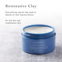 Bioelements Restorative Clay - 2.5 Fl Oz - Pore-Refining Natural Clay Mask - Absorbs Oil & Improves Skin Texture - Vegan, Gluten Free - Never Tested On Animals