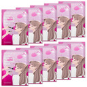 Celderma 3 Min Makeup Boosting Mask [10 Masks] K-Beauty Quick Morning Prep Sheet Mask Before Makeup, Korean Glowing Makeup Primer Base (Pink)Pink