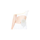 A white disposable urinary ostomy bag featuring a double film chassis for enhanced durability and comfort. Designed for individuals post-cystectomy, it securely adheres to the skin, providing a reliable and discreet solution for urine collection.​