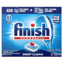 Finish Rac77050 Dishwasher Tabs — 20 powerful, pre-measured tablets for sparkling clean dishes.