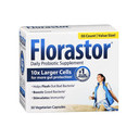 Florastor Maximum Strength Probiotic – 50 vegetarian capsules, each containing 250 mg of Saccharomyces boulardii CNCM I-745, supporting digestive and immune health.​