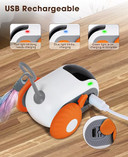 AIPERRO Remote Control Smart Electric Cat Toy (Orange) AIPERRO Remote Control Smart Electric Cat Toy (Orange)