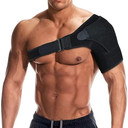 Adjustable shoulder brace support for joint pain relief, left and right stabilizing bandage with anti-injury shoulder pads.