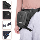 Motorcycle Leg Bag – Waterproof Tactical Waist Bag with 2 Compartments, Multifunctional Hip Side Bag for Men, Biking, Climbing, Travel