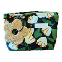 Floral Canvas Zipper Cosmetic Bag – Large Capacity Travel Makeup Storage Bag, Portable Designer Toiletry Organizer for Women
