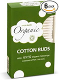 6 Packs of Simply Gentle Organic Cotton Buds - (6 * 200 Buds) by Simply Gentle