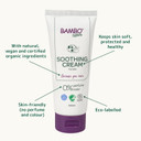 Bambo Nature Soothing Nappy Cream, Newborn Essentials, Eco-Labelled Nappy Cream, Soothes & Restores Irritated Skin, Eco Baby Soothing Cream, Baby Essentials For Newborn, Sustainable & Safe 100ml