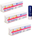 B5 Panthenol Nappy Ointment Rash Relief Cream 30g For Baby 3PACK With Free Orignial Lip Balm