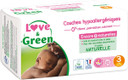 Love & Green Ecological Nappies, 1 Pack of 52 Nappies